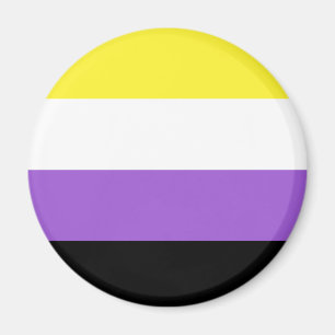 Drapeau non binaire Magnet LGBT