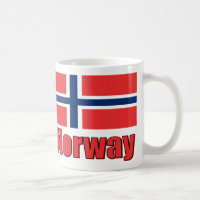 drapeau/Norvège blancs de tasse de 11oz Porcelan