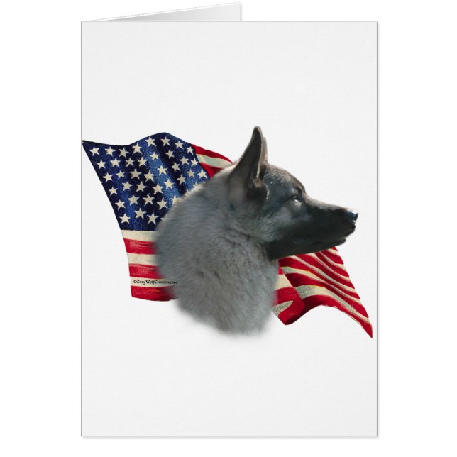 Drapeau norvégien Elkhound (Devant)