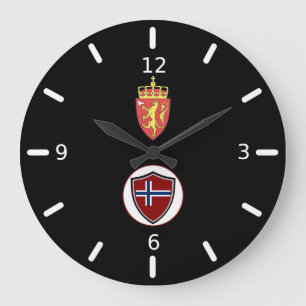 Drapeau norvégien grande horloge