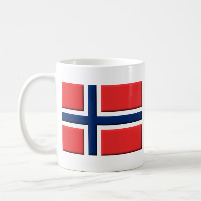 Drapeau norvégien Mug Norsk (Gauche)