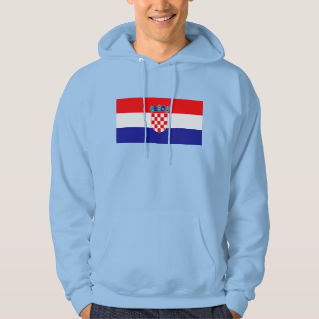 Drapeau Officiel de la Croatie Sweat à Capuche | N (Devant)