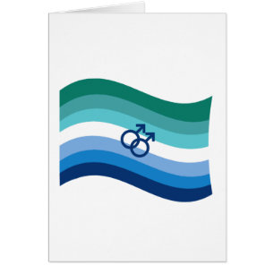 Drapeau ondulé azur de la fierté de l'amour gay ma