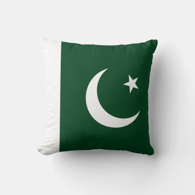 Drapeau pakistanais Coussin américain MoJo (Recto)