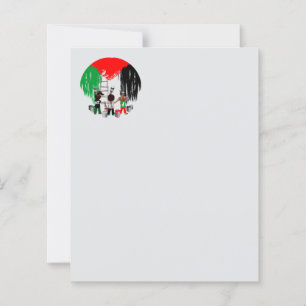 Drapeau palestinien peint par des enfants de Gaza
