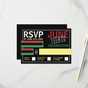 Drapeau panafricain Design, Junetdix carte RSVP