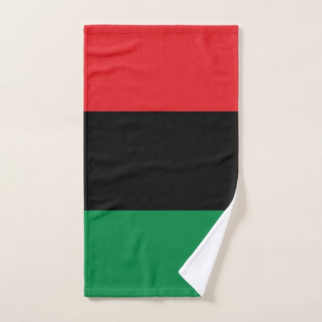 Drapeau panafricain UNIA (Serviette à main)