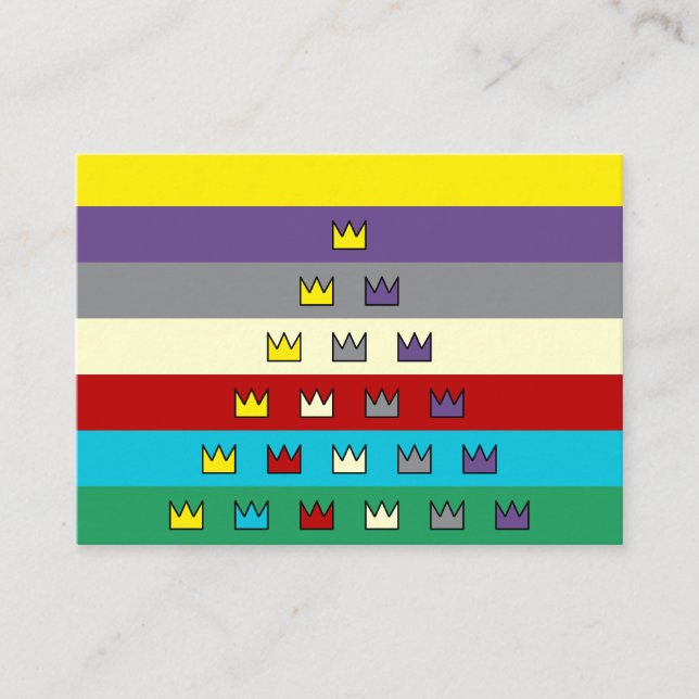 Drapeau Patriarche Universel Carte de visite couro (Devant)