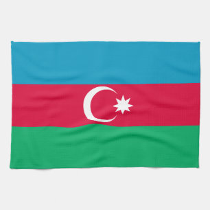 Drapeau patriotique Azerbaïdjan serviette de cuisi