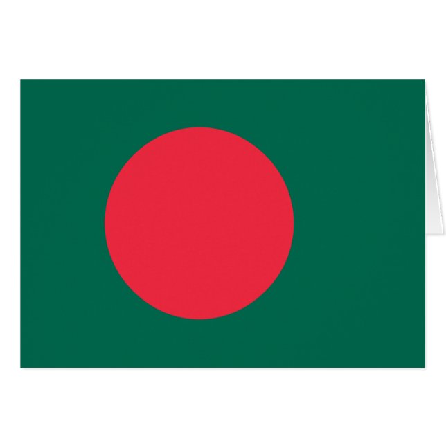 Drapeau patriotique bangladais (Devant horizontal)