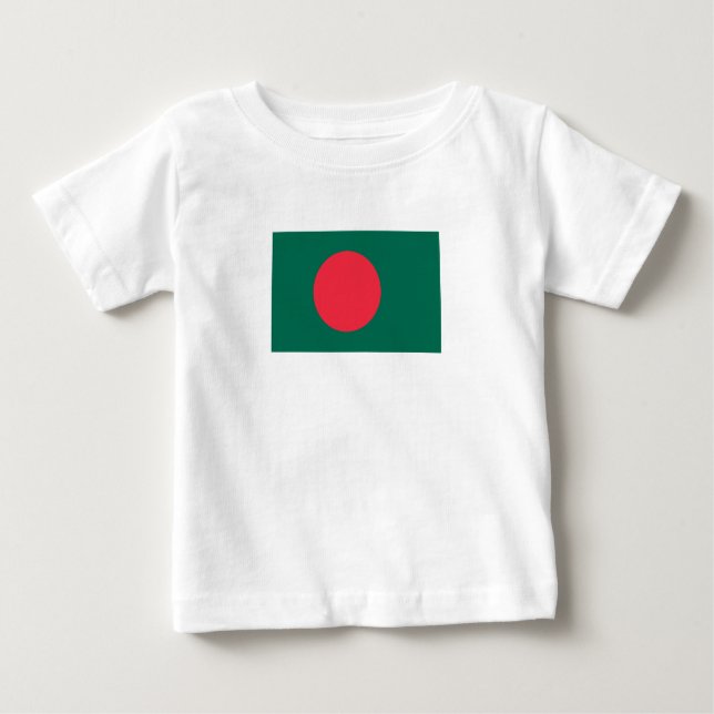 Drapeau patriotique bangladais T-shirt bébé (Devant)