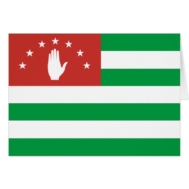 Drapeau patriotique d'Abkhazie (Devant horizontal)