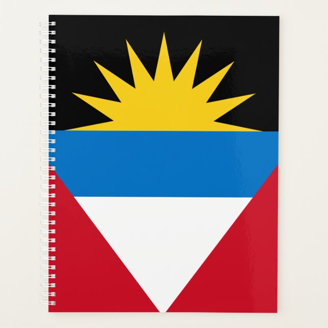 Drapeau patriotique d'Antigua-et-Barbuda (Devant)
