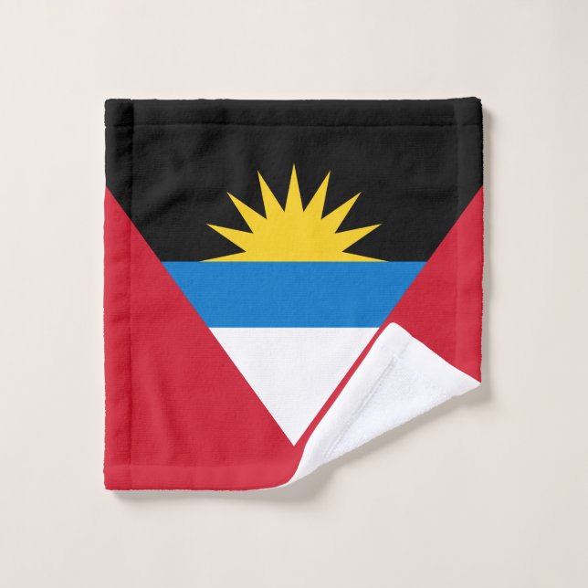 Drapeau patriotique d'Antigua-et-Barbuda (Gant de toilette)