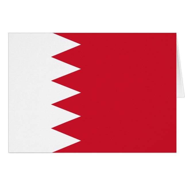 Drapeau patriotique de Bahreïn (Devant horizontal)