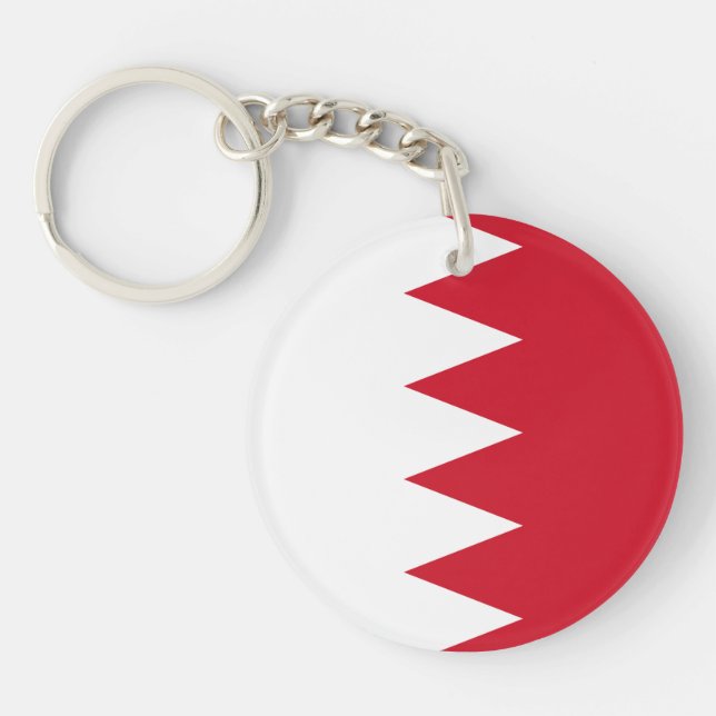 Drapeau patriotique de Bahreïn porte-clés (Devant)