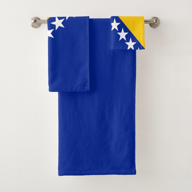 Drapeau patriotique de Bosnie-Herzégovine (En situation)