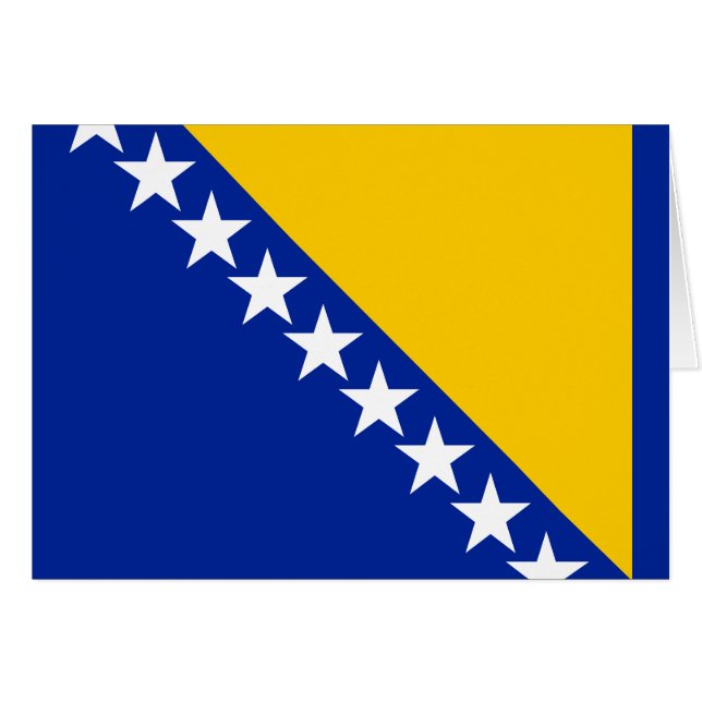 Drapeau patriotique de Bosnie-Herzégovine (Devant horizontal)
