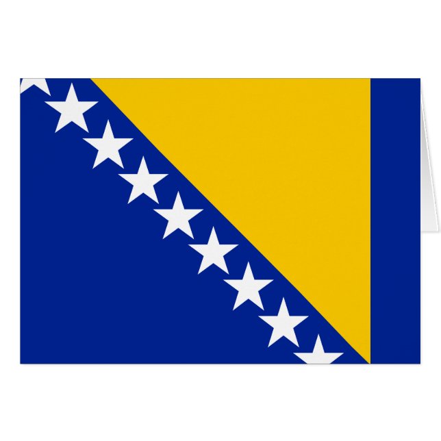 Drapeau patriotique de Bosnie-Herzégovine (Devant horizontal)