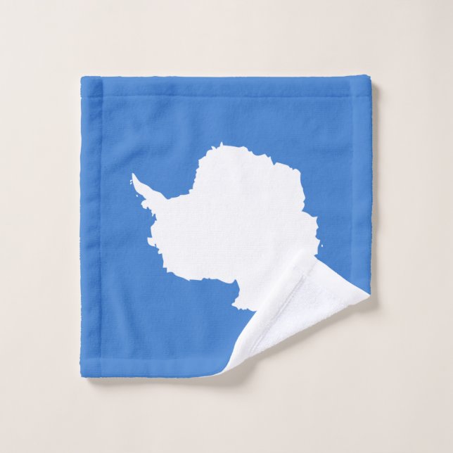 Drapeau patriotique de l'Antarctique (Gant de toilette)