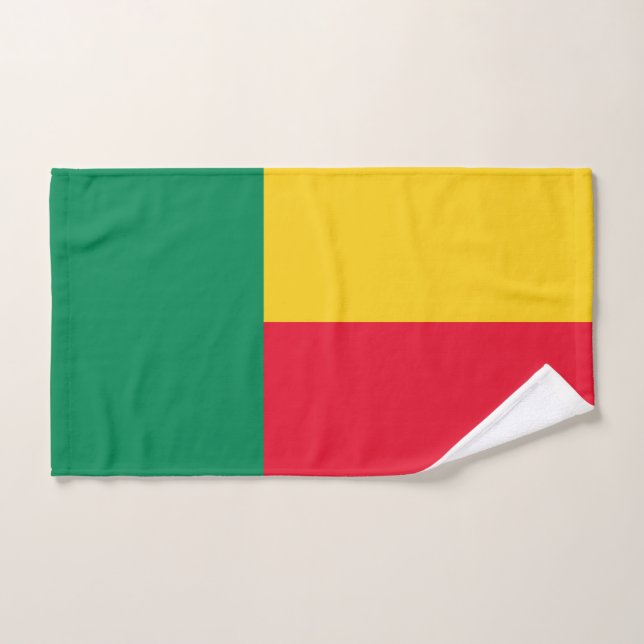 Drapeau patriotique du Bénin (Serviette à main)