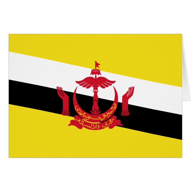 Drapeau patriotique du Brunei (Devant horizontal)