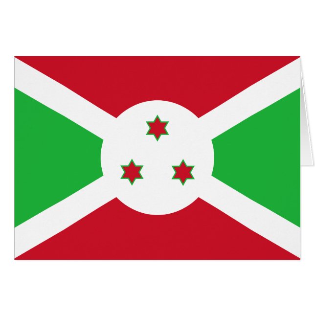 Drapeau patriotique du Burundi (Devant horizontal)