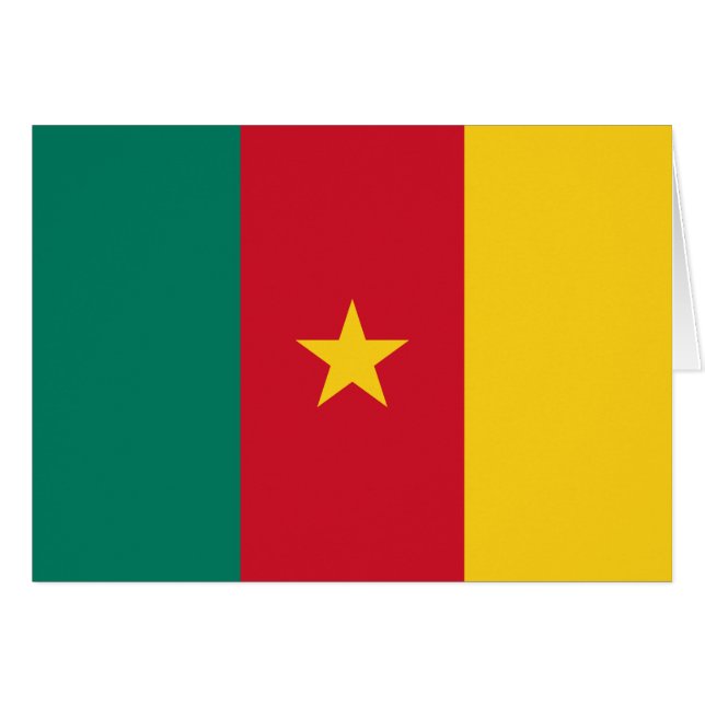 Drapeau patriotique du Cameroun (Devant horizontal)