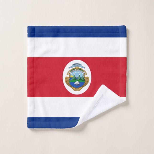 Drapeau patriotique du Costa Rica (Gant de toilette)