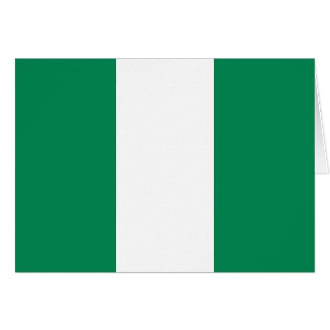 Drapeau patriotique du Nigeria (Devant horizontal)