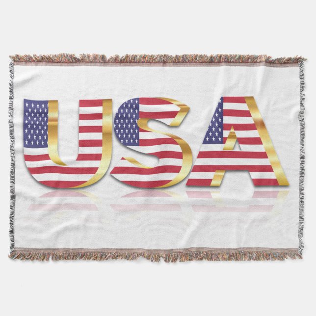 Drapeau Patriotique États-Unis Jeu de couverture (Devant)