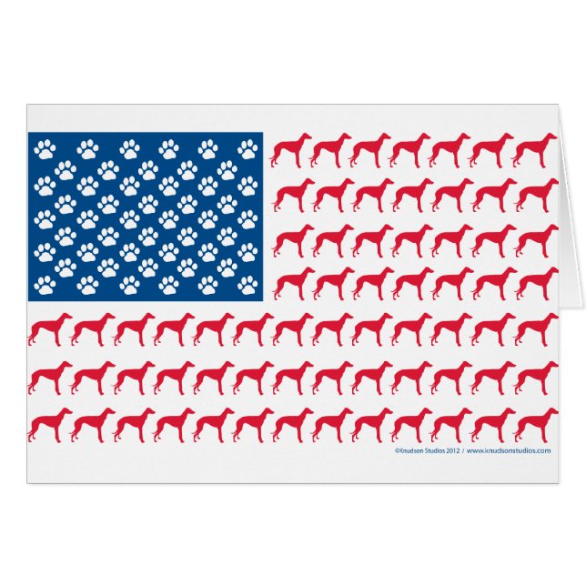 Drapeau patriotique Greyhound (Devant horizontal)