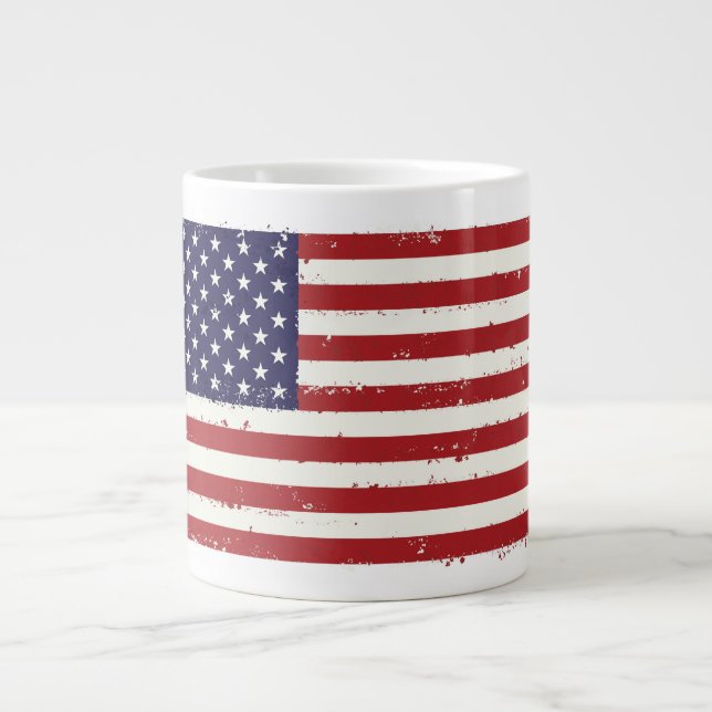 Drapeau patriotique Jumbo Mug (Devant)