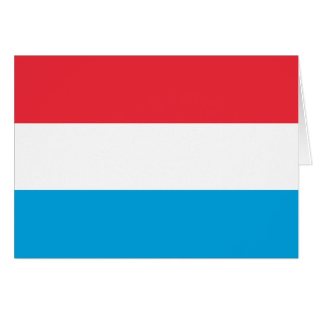 Drapeau patriotique luxembourgeois (Devant horizontal)