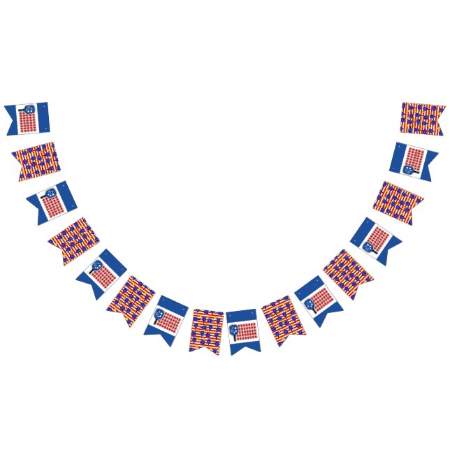 Drapeau Patriotique Rouge Blanc Bleu Américain (Tout)