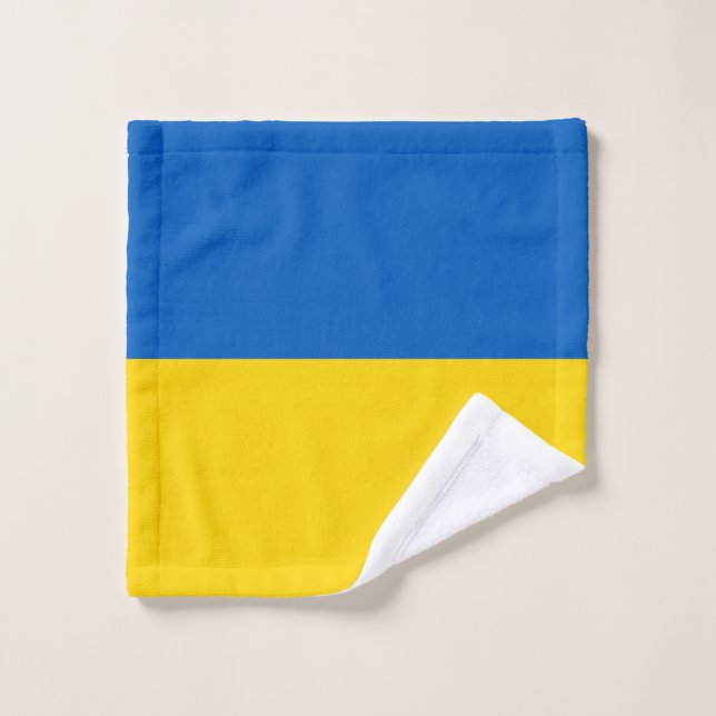 Drapeau patriotique ukrainien (Gant de toilette)