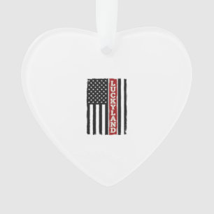 Drapeau Patriotique Vertical Luckyland Vintage