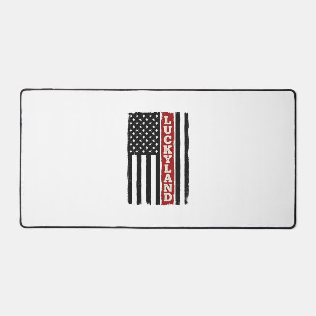 Drapeau Patriotique Vertical Luckyland Vintage (Recto)