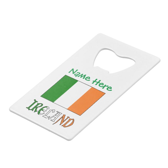 Drapeau personnalisé de l'Irlande Patrimoine (Devant Angle)