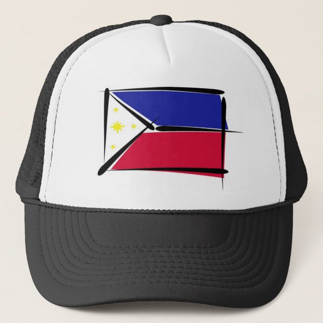 Drapeau philippin - casquette (Devant)