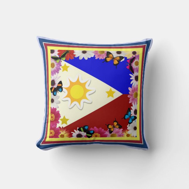 Drapeau philippin - coussin philippin de (Recto)