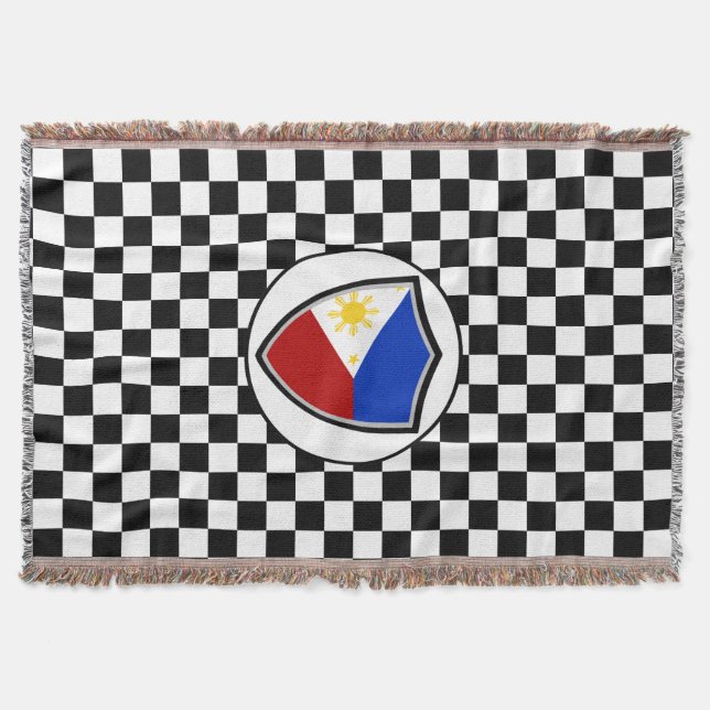 Drapeau philippin jetez une couverture (Devant)