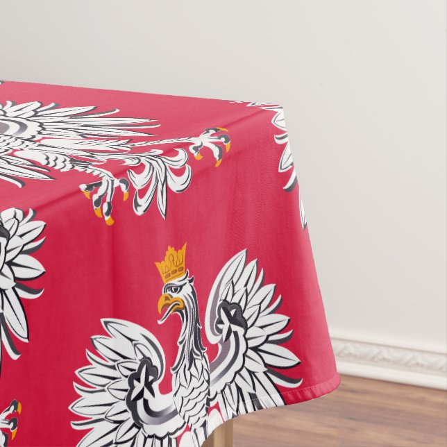 Drapeau polonais Aigle & Pologne table nappe (In Situ)