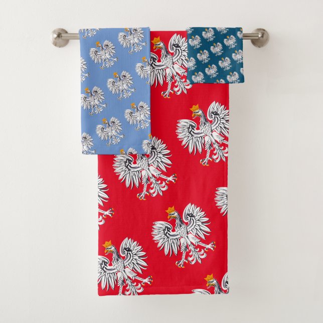 Drapeau polonais & Aigle, Voyage en Pologne, vacan (En situation)