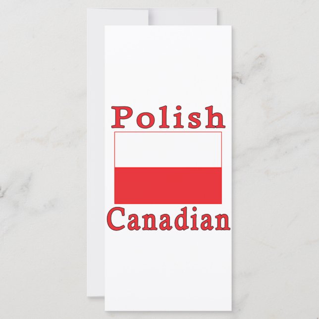 Drapeau polonais Canadien (Devant)