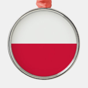 Drapeau polonais (Pologne) Ornement en céramique