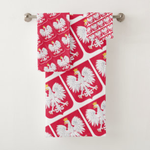 Drapeau polonais & serviette Pologne, fans de voya