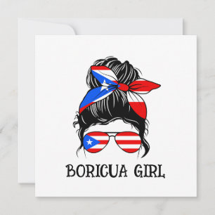 Drapeau Porto Rico fille mignonne Boricua