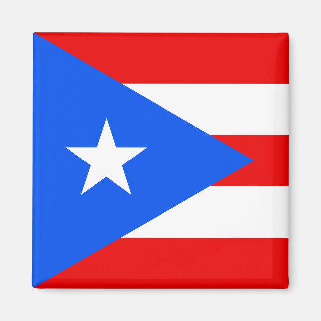 Drapeau Porto Rico Magnet (Devant)
