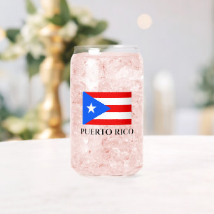 Drapeau Porto Rico personnalisées en verre